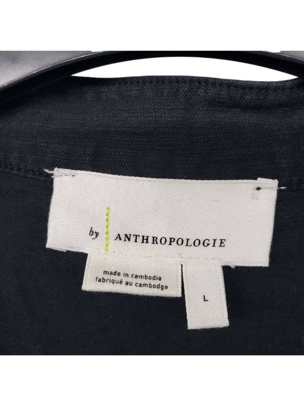 Anthropologie Charlize Utility Coveralls Black Gray Womens L - Picture 12 of 12